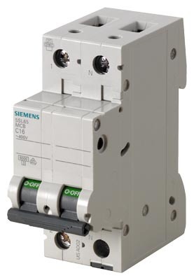 Miniature circuit breaker Siemens 5SL6510-7 6kA 1P+N C 10A